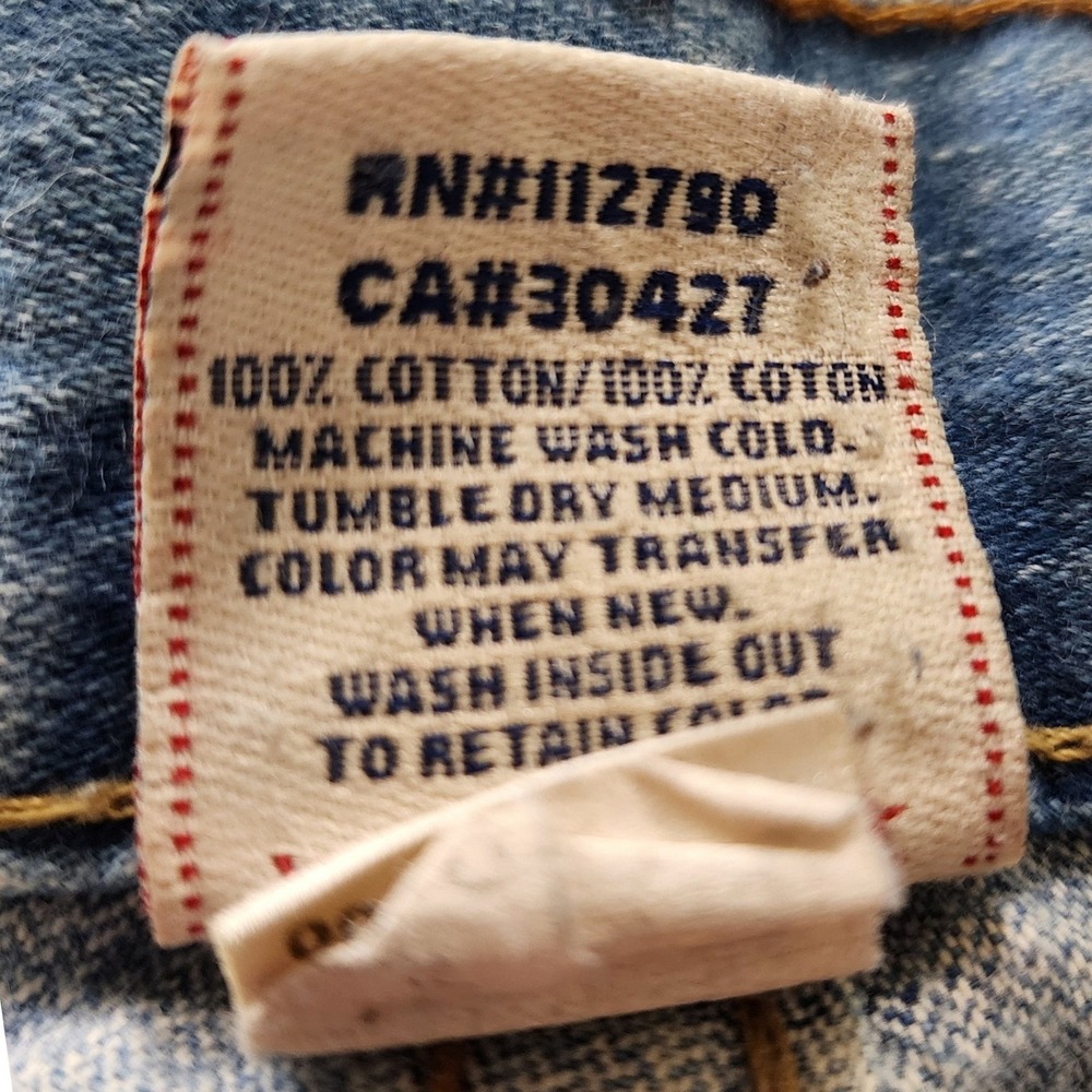 True Religion Mens Billy Bootcut Jeans Row 33 Seat 33 Raw Denim Blue Wash 33x31 - Picture 4 of 7
